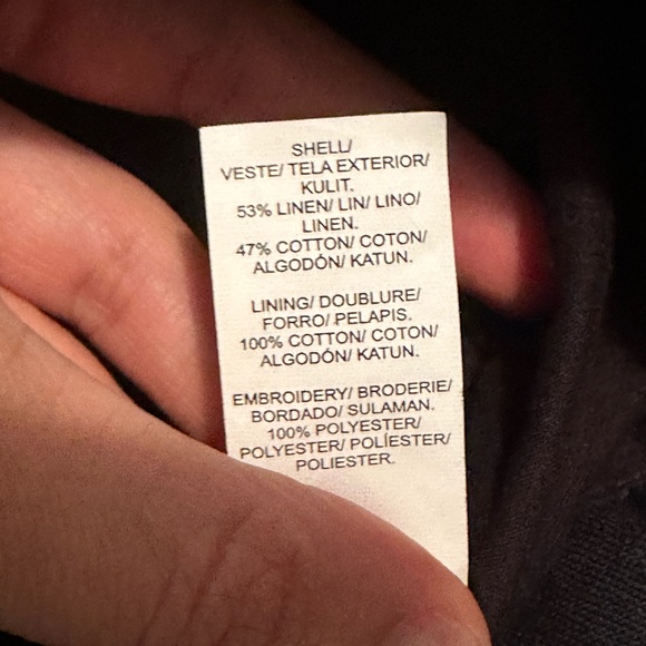 Lucky Brand - “Ornella” Linen Blend Boho Southwestern Textured Shorts - Picture 4 of 4